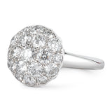 BUTTON MINI DIAMOND COCKTAIL RING