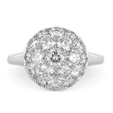 BUTTON MINI DIAMOND COCKTAIL RING