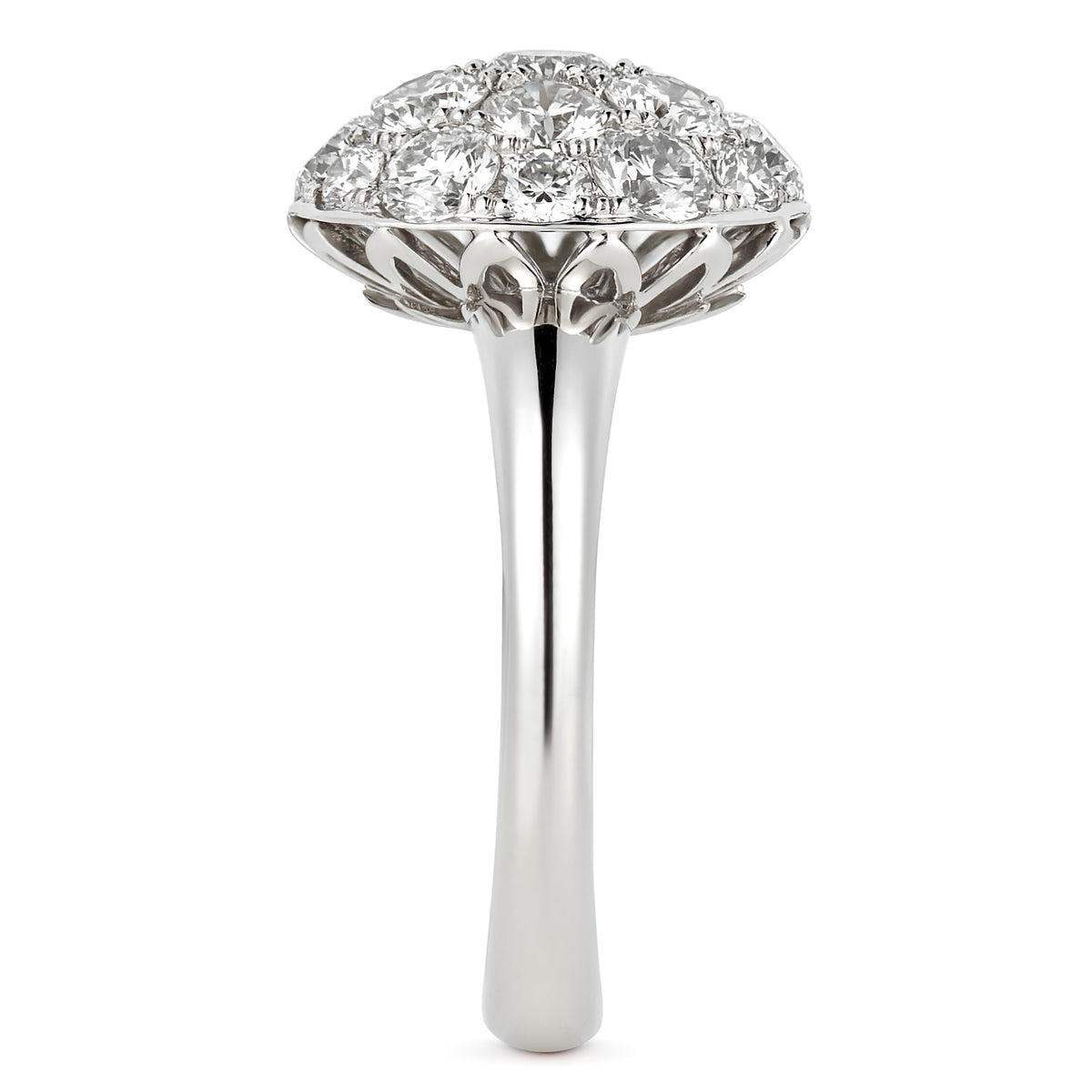 BUTTON MINI DIAMOND COCKTAIL RING