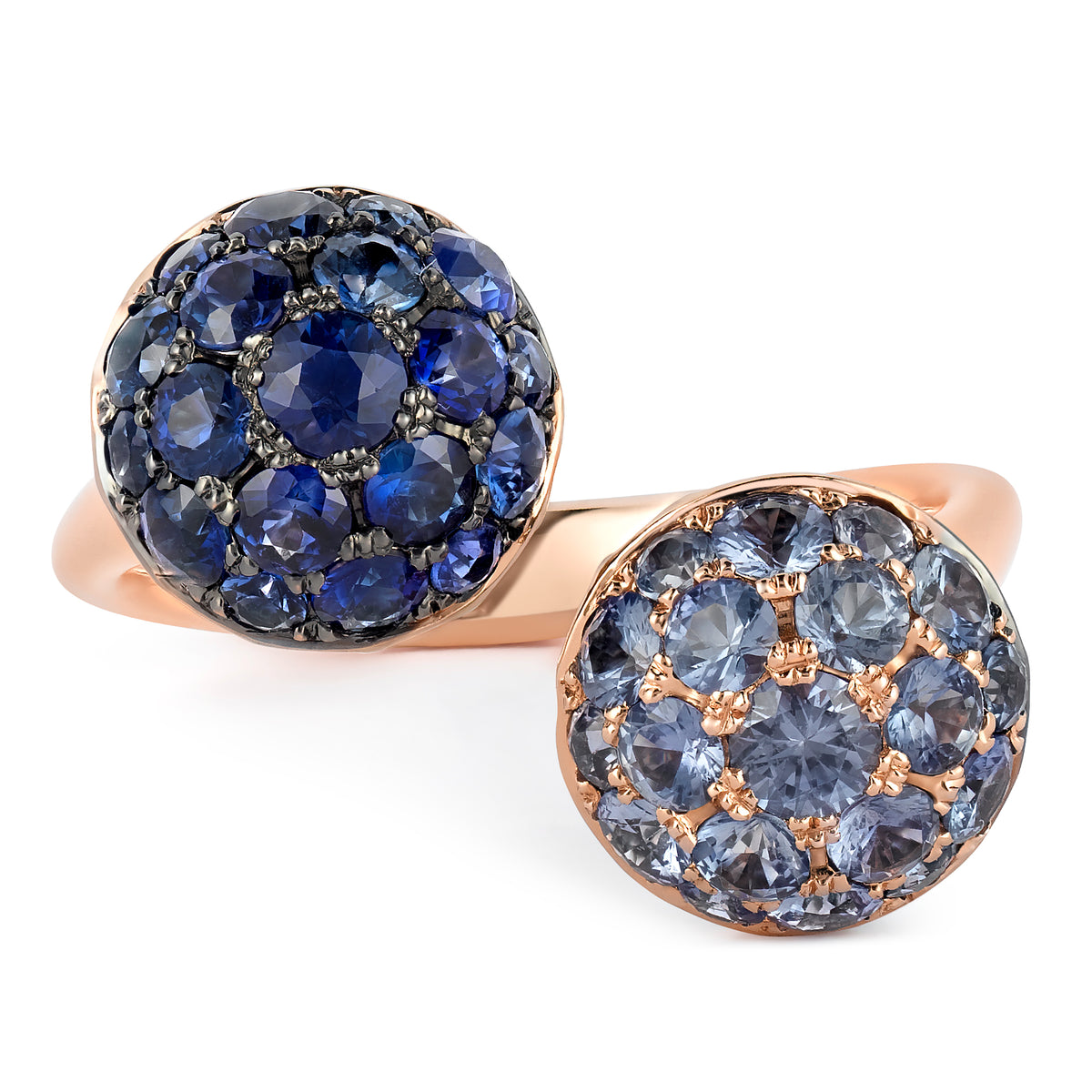 BUTTON BYPASS SAPPHIRE RING