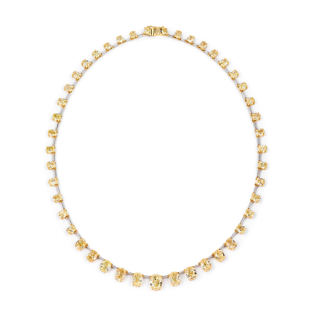 BESPOKE GRADUATED YELLOW DIAMOND NECKLACE