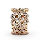 BESPOKE GOLD AND DIAMOND FILIGREE RING