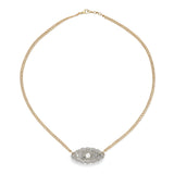 BESPOKE DIAMOND AND EMERALD EVIL EYE NECKLACE