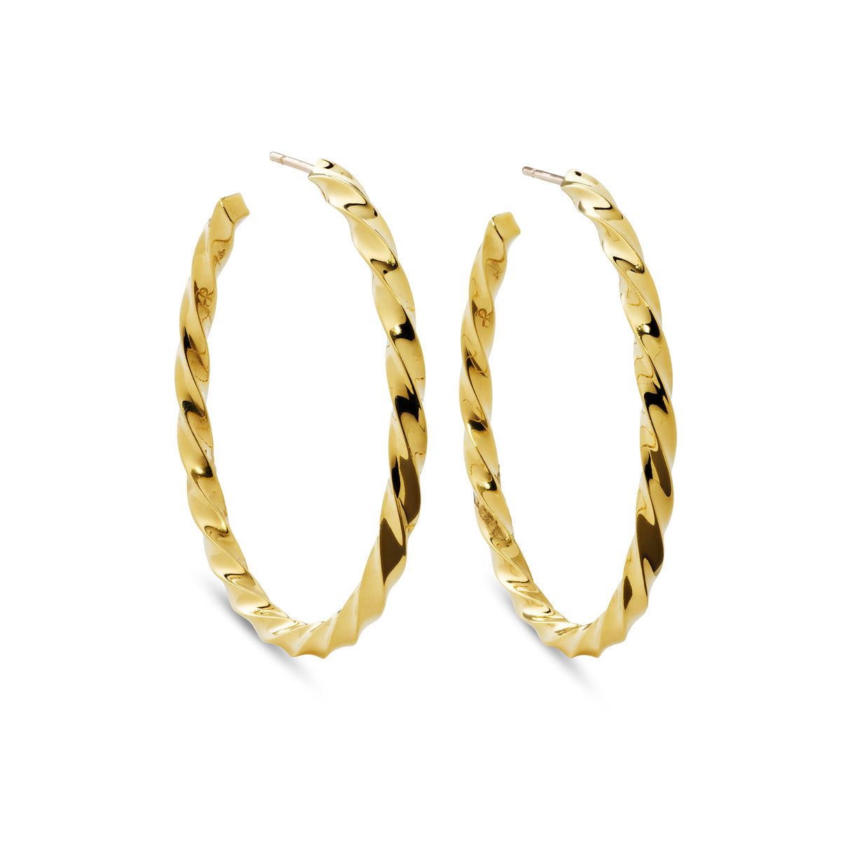 VESPER GOLD HOOP EARRINGS