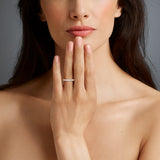 LIV II ROSE GOLD AND DIAMOND ETERNITY RING