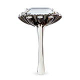 MEDICI AQUAMARINE AND DIAMOND COCKTAIL RING