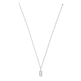 Elizabethan Diamond and Platinum Number Pendant