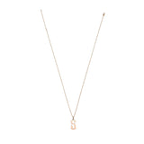 ELIZABETHAN ROSE GOLD LETTER PENDANT