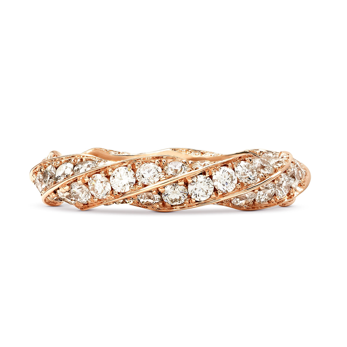 VESPER I ROSE GOLD AND DIAMOND RING