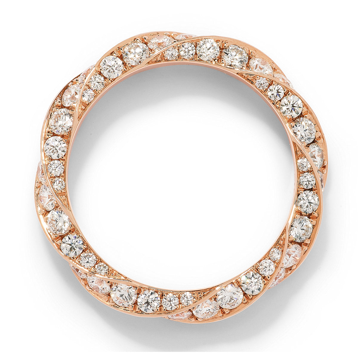 VESPER I ROSE GOLD AND DIAMOND RING