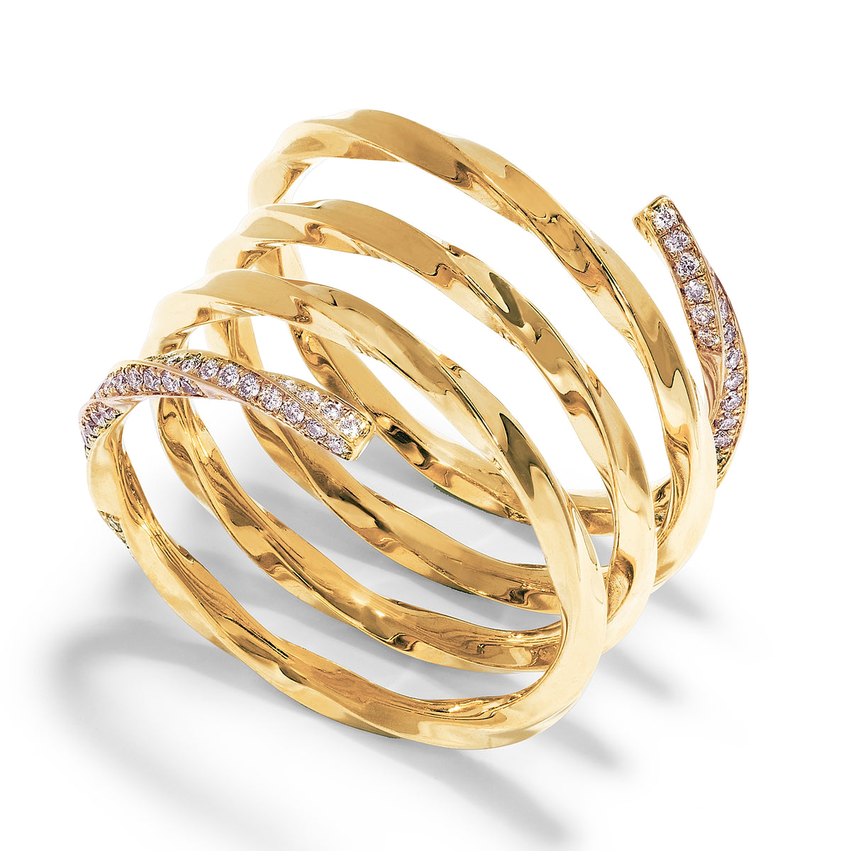 VESPER V DIAMOND AND GOLD RING