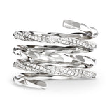 VESPER V DIMAOND AND PLATINUM RING