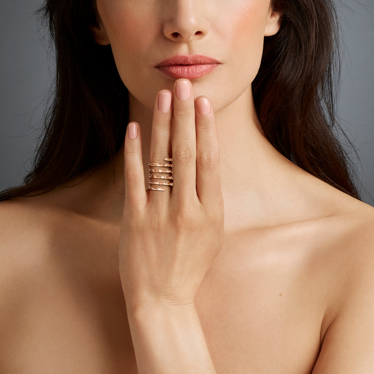 VESPER VI ROSE GOLD RING