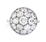 BUTTON DIAMOND COCKTAIL RING