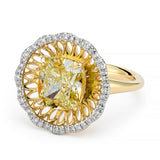 BESPOKE YELLOW DIAMOND FLEUR RING