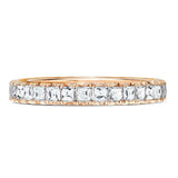 LIV II ROSE GOLD AND DIAMOND ETERNITY RING