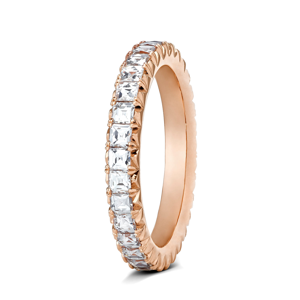 LIV II ROSE GOLD AND DIAMOND ETERNITY RING