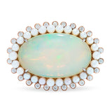 LUCIENNE OPAL AND PEARL COCKTAIL RING