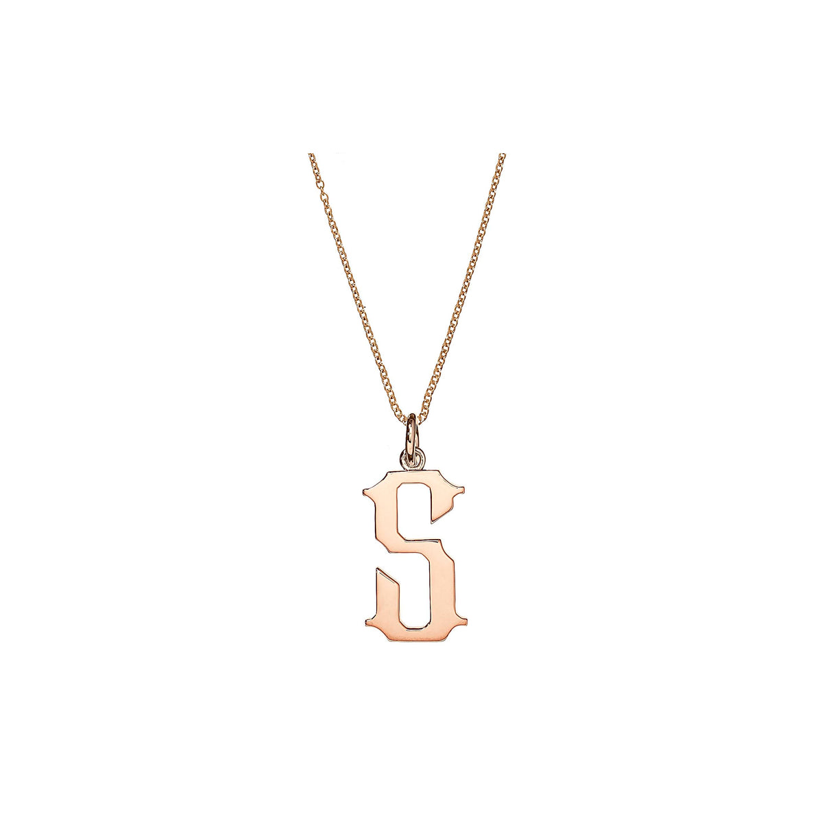 Sterling Silver Letter S Necklace | Avanti Jewellers of Ashbourne