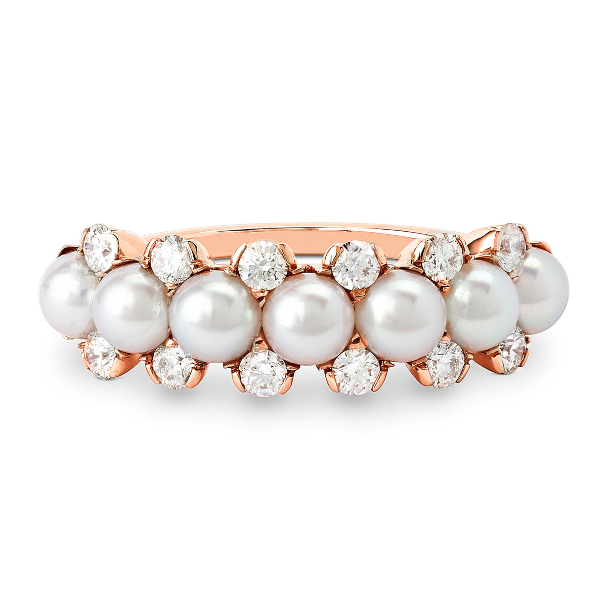 VENUS I PEARL AND DIAMOND RING